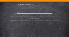 Desktop Screenshot of madzacapitalservices.com
